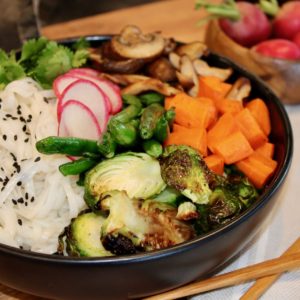 Asian Rice Noodle Bowl