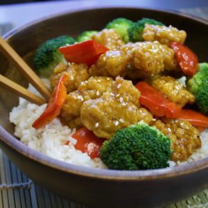 Crispy Orange Chicken bowl