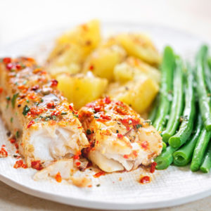 Roasted Cod and Potatoes