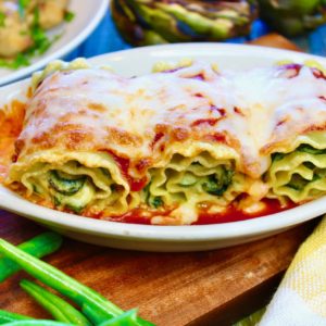 Spinach Rolled Lasagna